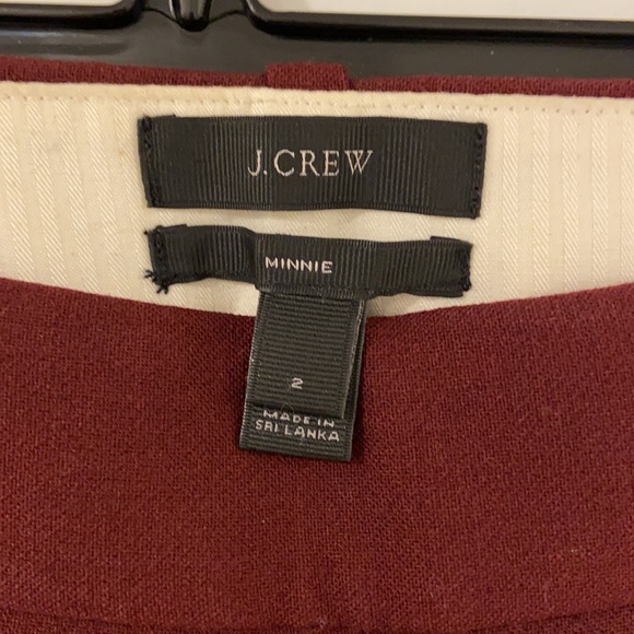 Burgundy J Crew Trousers - Picture 5 of 6